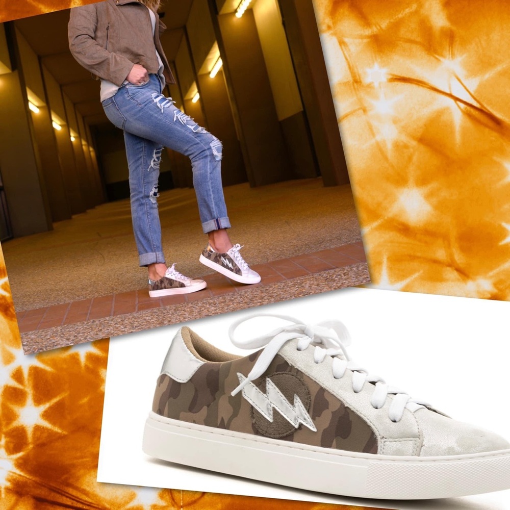 Corky’s Camo Bolt Tennis Shoes